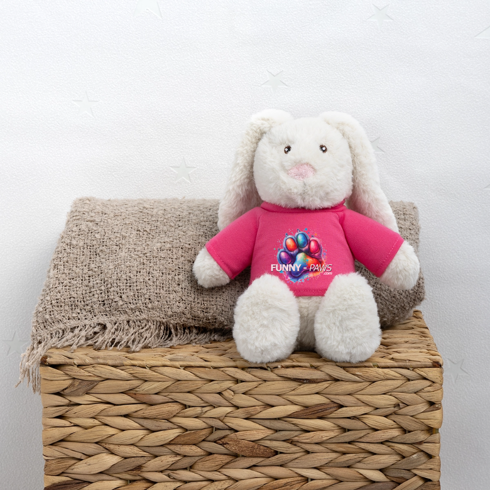 FUNNY PAWS - MiniFeet® RecycelHase® Creme - Pink