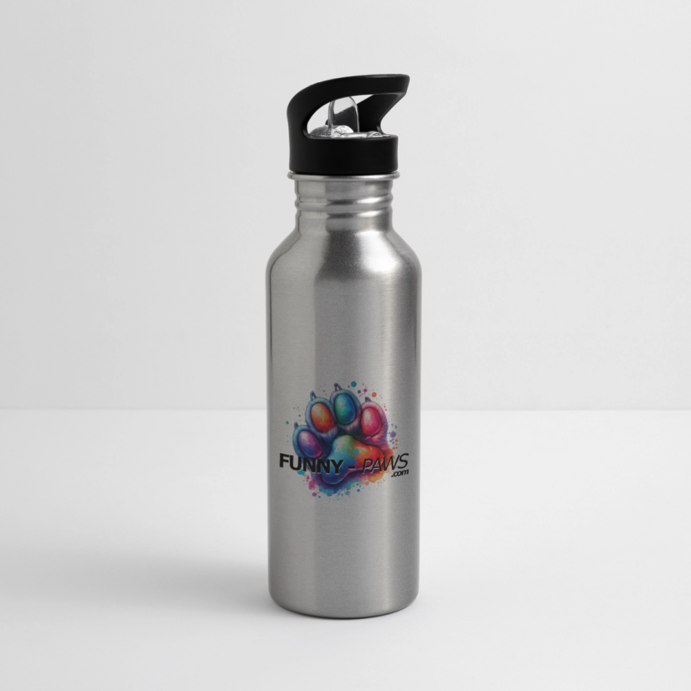 FUNNY PAWS - Trinkflasche - Lightsilver