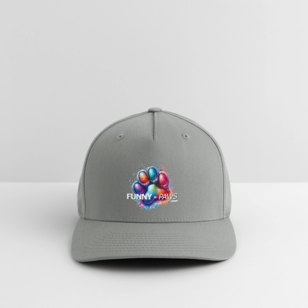 FUNNY PAWS - Flexfit Cap - Grüngrau