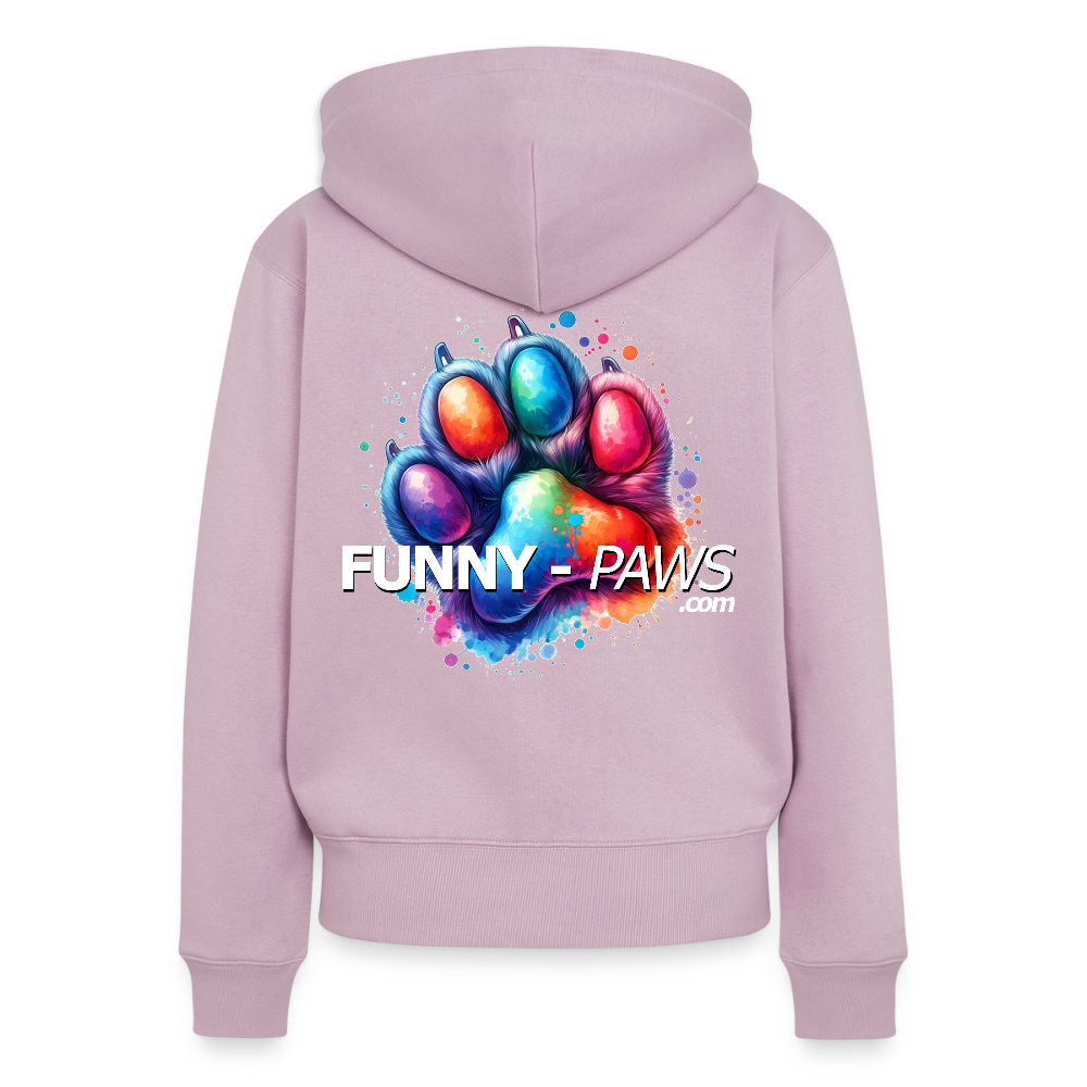 FUNNY PAWS - Women's Premium Hooded Jacket - Altrosa