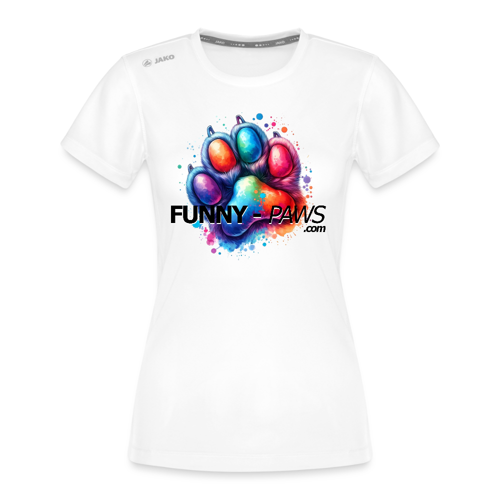 FUNNY PAWS - JAKO Frauen T-Shirt Run 2.0 - Weiß