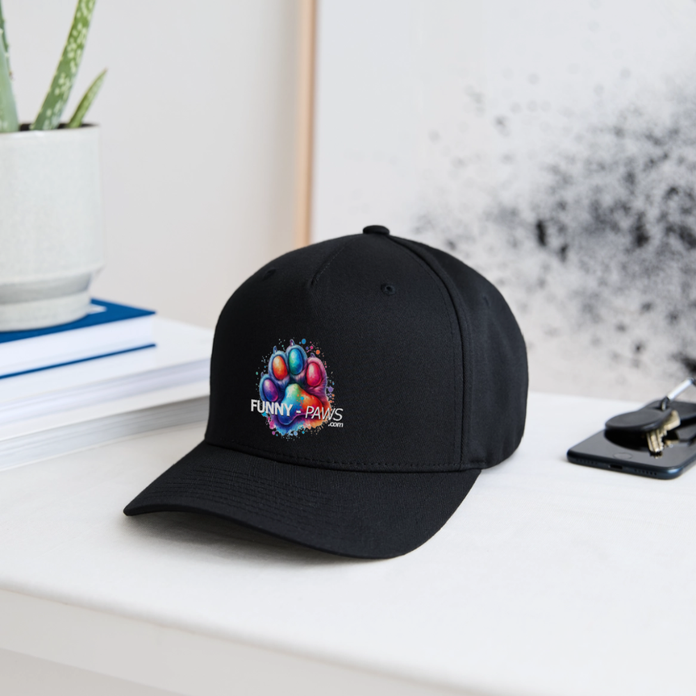 FUNNY PAWS - Flexfit Cap - Schwarz