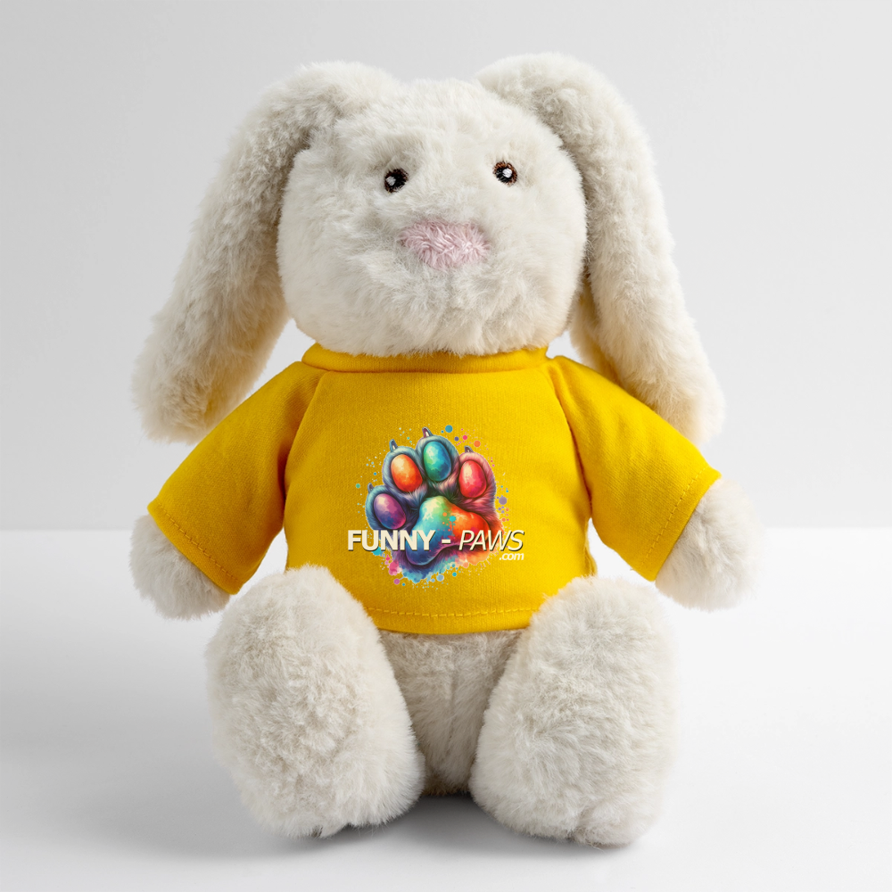 FUNNY PAWS - MiniFeet® RecycelHase® Creme - Sonnengelb