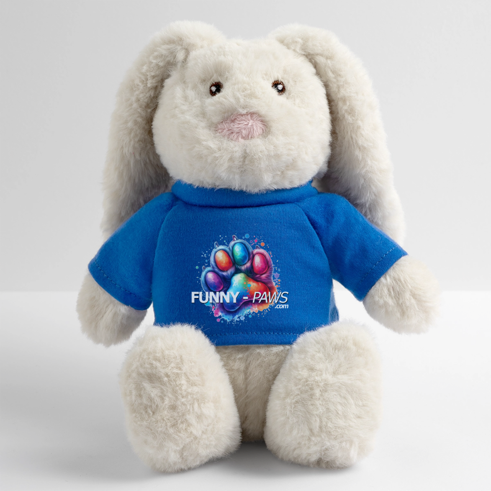 FUNNY PAWS - MiniFeet® RecycelHase® Creme - Königsblau