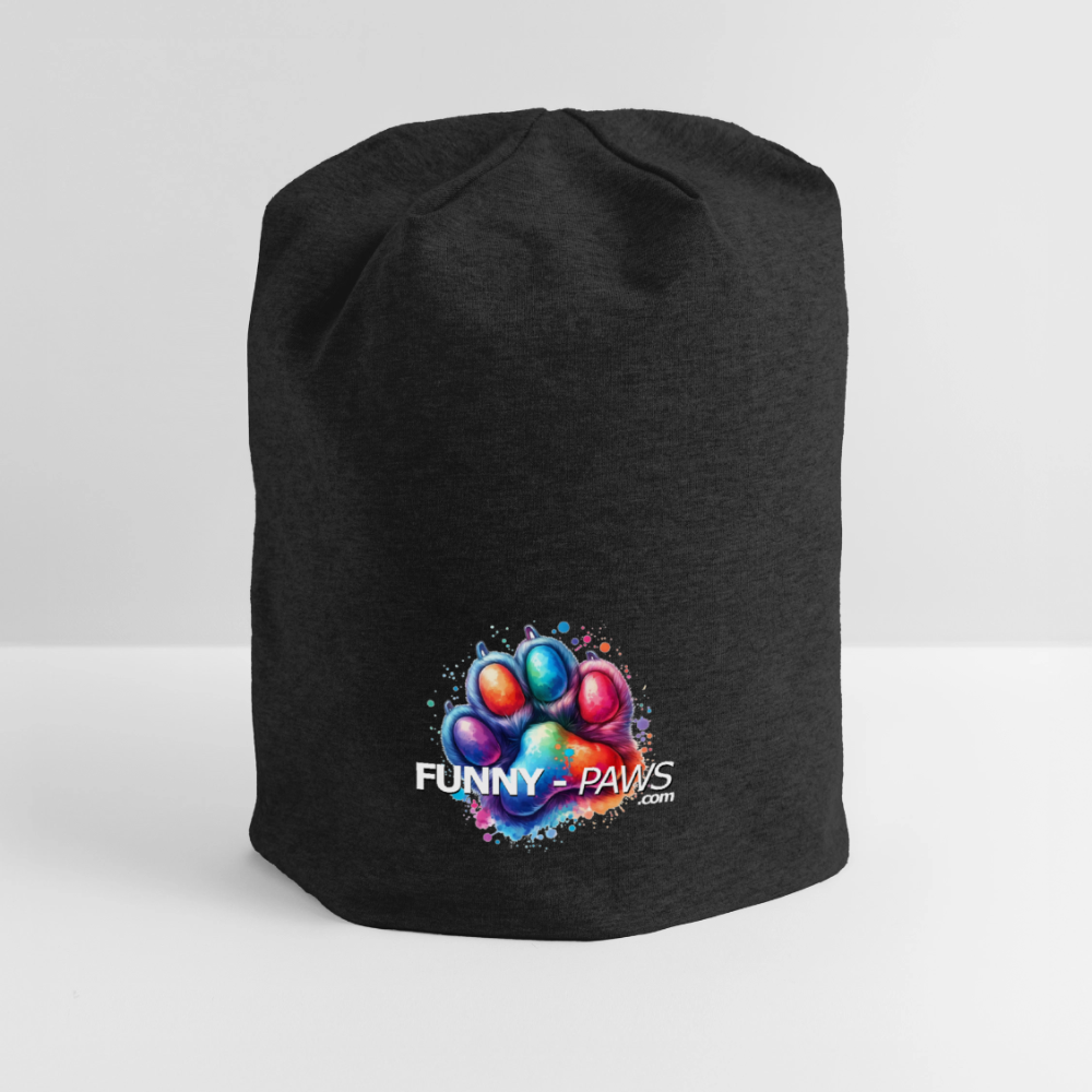 FUNNY PAWS - Jersey-Beanie - Schwarz