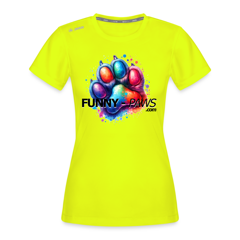 FUNNY PAWS - JAKO Frauen T-Shirt Run 2.0 - Neongelb