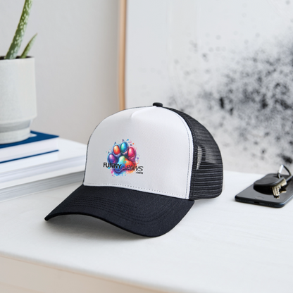 FUNNY PAWS - Trucker Cap - Weiß/Schwarz