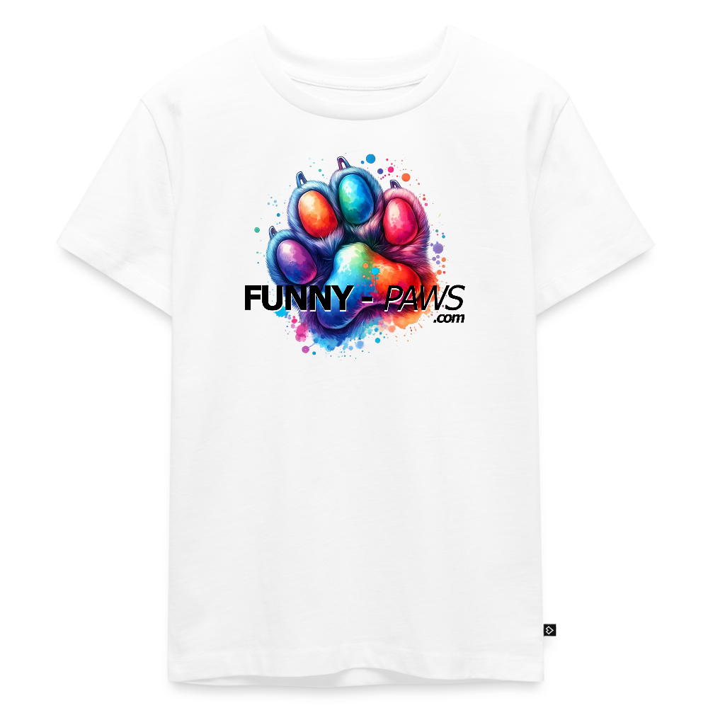 FUNNY PAWS - Kids' Premium T-Shirt - Weiß