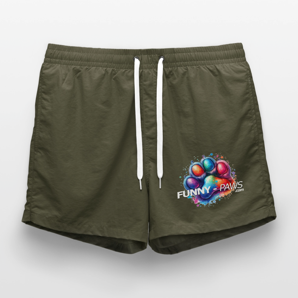 FUNNY PAWS - Badeshorts - Olive