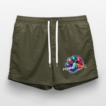 FUNNY PAWS - Badeshorts - Olive