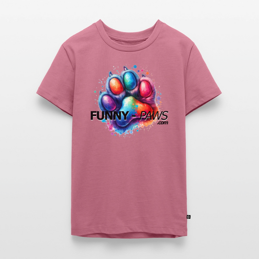 FUNNY PAWS - Teenager Premium T-Shirt - Mauve