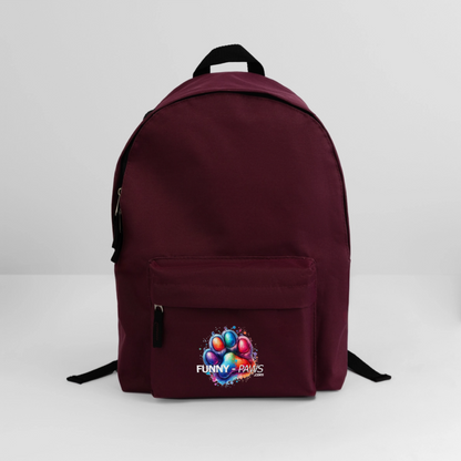 FUNNY PAWS - Rucksack - Burgunderrot