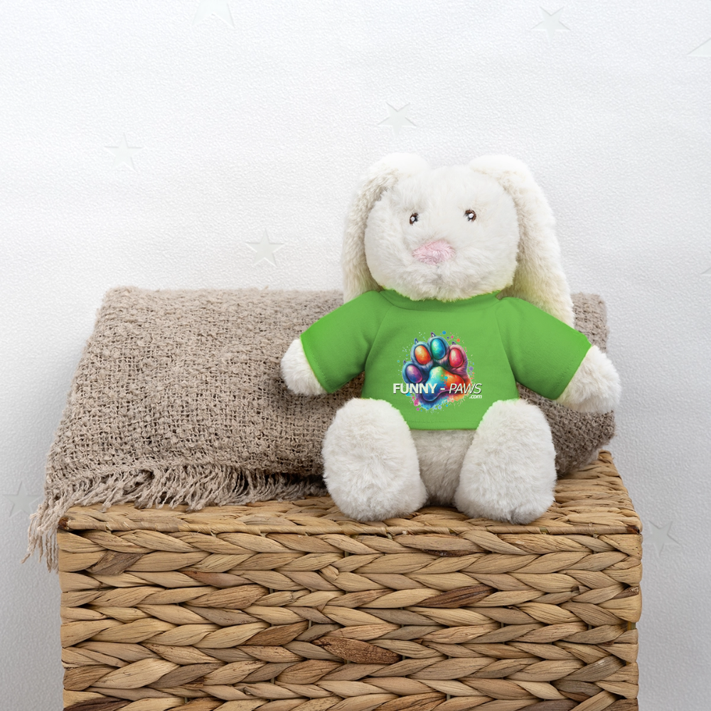 FUNNY PAWS - MiniFeet® RecycelHase® Creme - Hellgrün