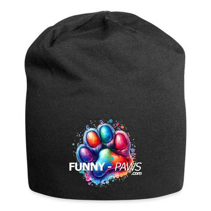 FUNNY PAWS - Jersey-Beanie - Schwarz