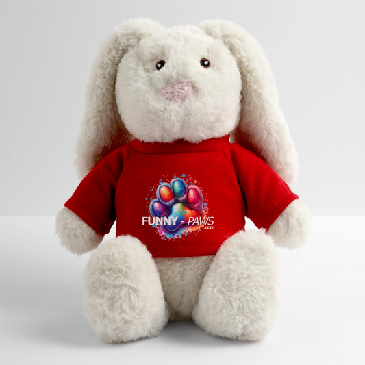 FUNNY PAWS - MiniFeet® RecycelHase® Creme - Rot