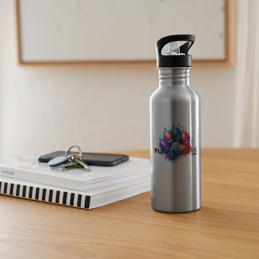 FUNNY PAWS - Trinkflasche - Lightsilver