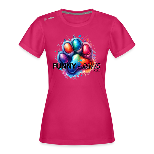 FUNNY PAWS - JAKO Frauen T-Shirt Run 2.0 - dunkles Pink