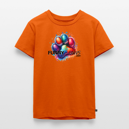 FUNNY PAWS - Kids' Premium T-Shirt - Orange 