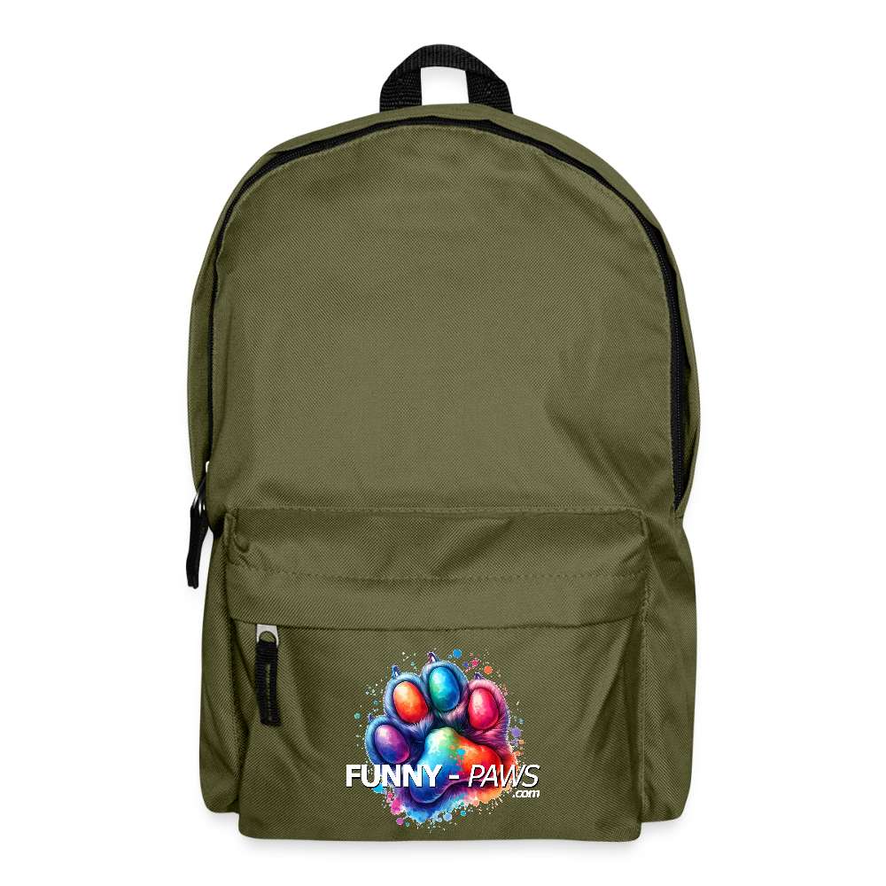 FUNNY PAWS - Rucksack - Olivgrün