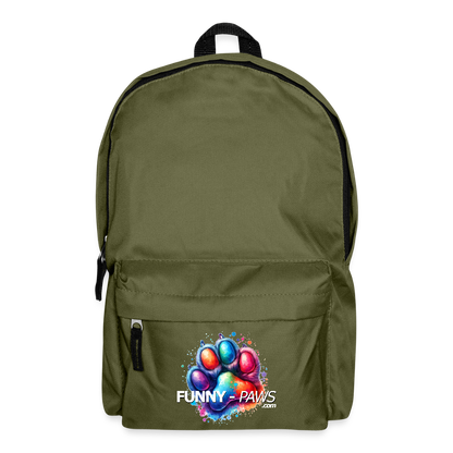 FUNNY PAWS - Rucksack - Olivgrün