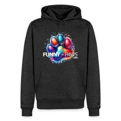 FUNNY PAWS - Men’s Premium Hoodie - Anthrazit meliert