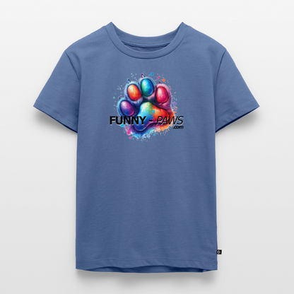 FUNNY PAWS - Kids' Premium T-Shirt - Taubenblau