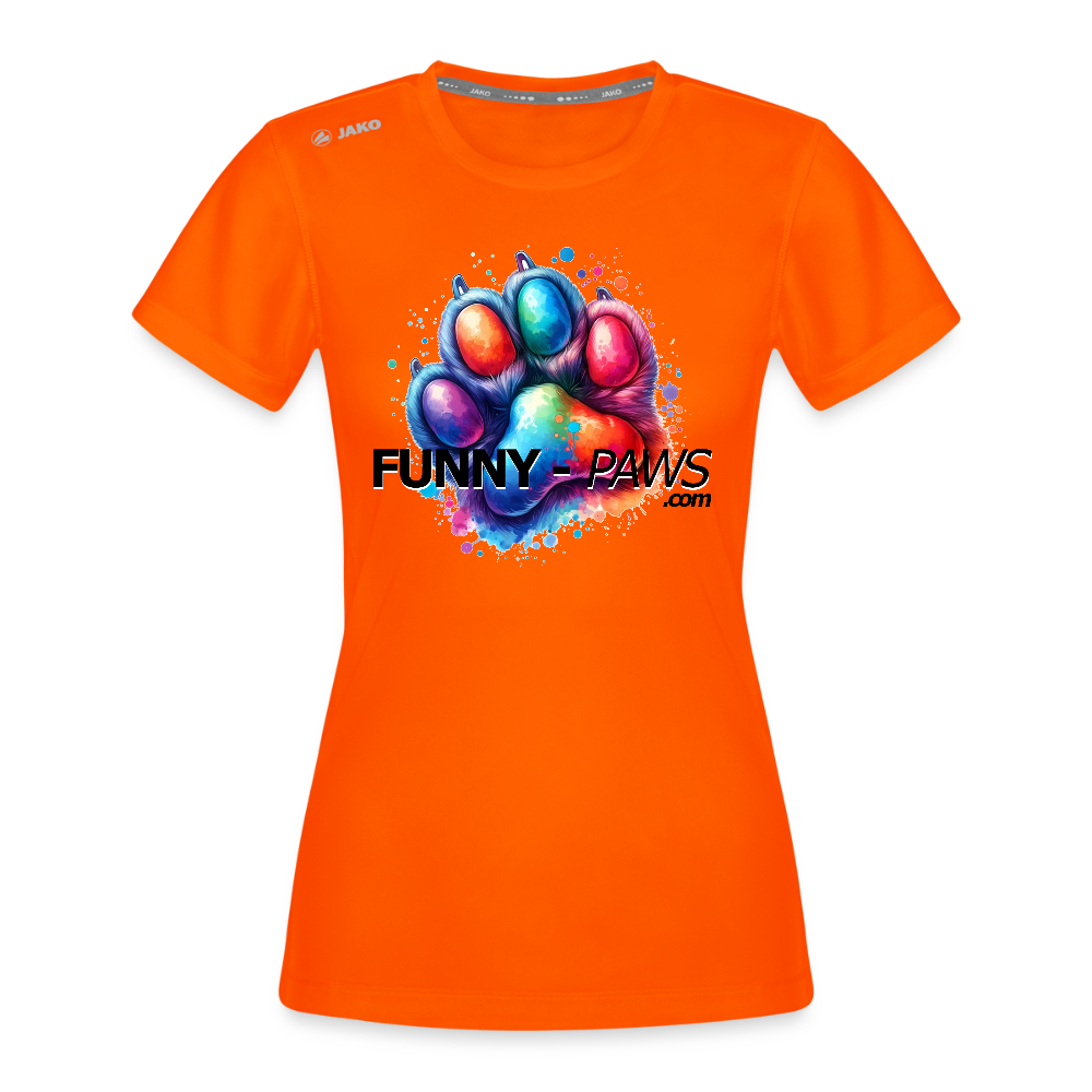 FUNNY PAWS - JAKO Frauen T-Shirt Run 2.0 - Neonorange