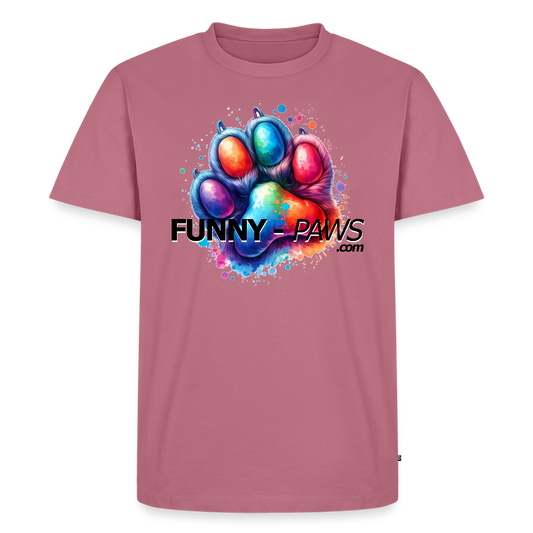 FUNNY PAWS - Men’s Premium T-Shirt - Mauve