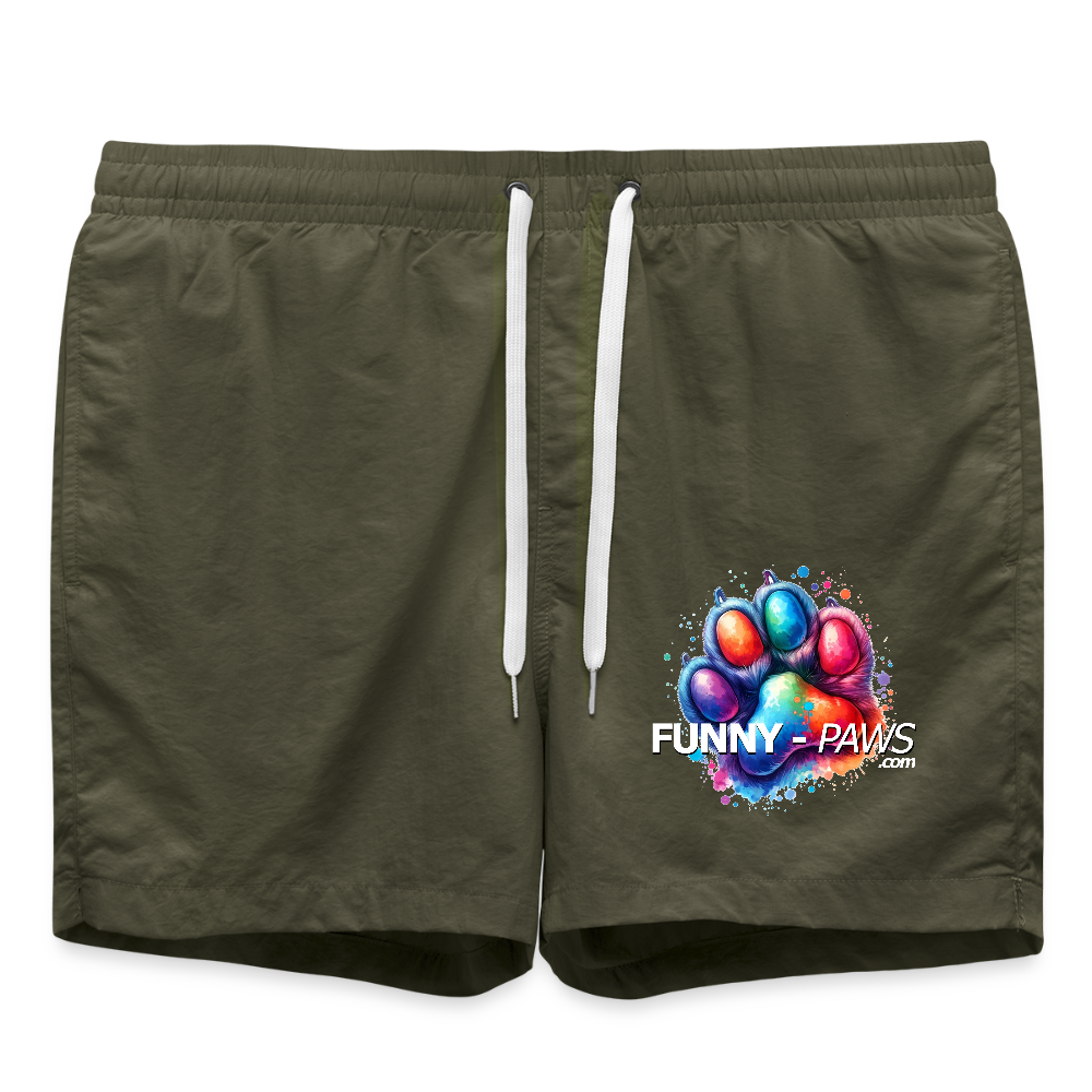 FUNNY PAWS - Badeshorts - Olive