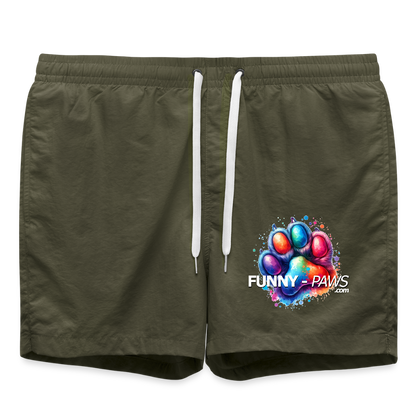 FUNNY PAWS - Badeshorts - Olive