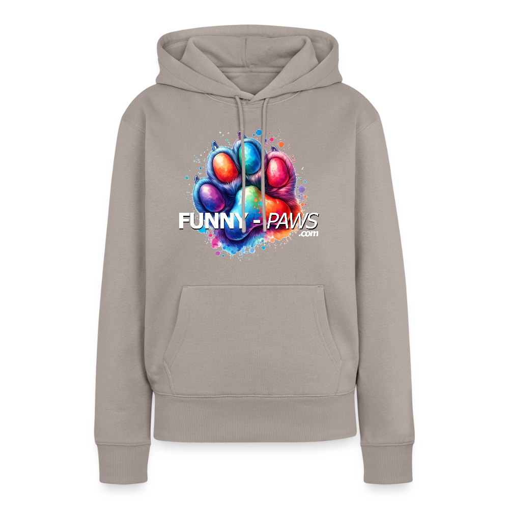 FUNNY PAWS - Women’s Premium Hoodie - Taupe