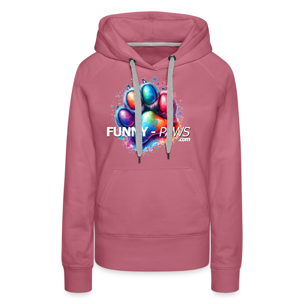 FUNNY PAWS - Women’s Premium Hoodie - Malve