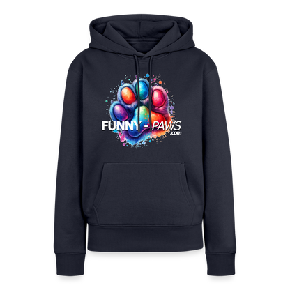 FUNNY PAWS - Women’s Premium Hoodie - Navy