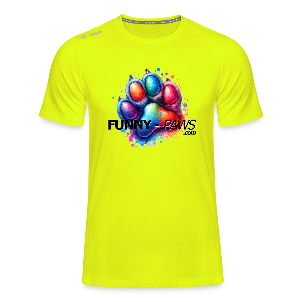 FUNNY PAWS - JAKO Männer T-Shirt Run 2.0 - Neongelb