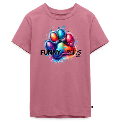 FUNNY PAWS - Teenager Premium T-Shirt - Mauve