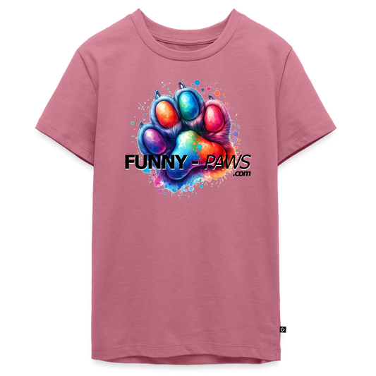 FUNNY PAWS - Teenager Premium T-Shirt - Mauve