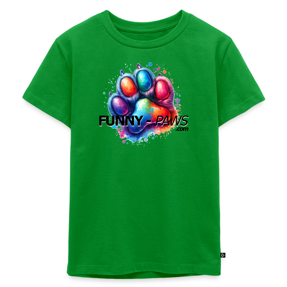 FUNNY PAWS - Kids' Premium T-Shirt - Grün