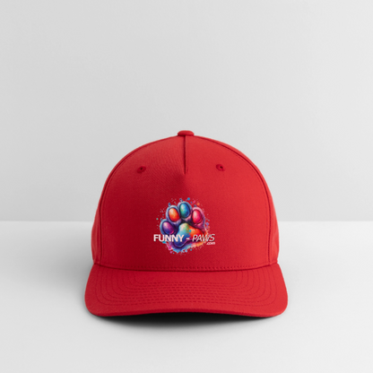 FUNNY PAWS - Flexfit Cap - Rot