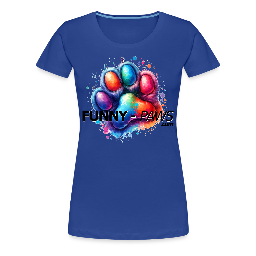 FUNNY PAWS - Women’s Premium T-Shirt - Königsblau