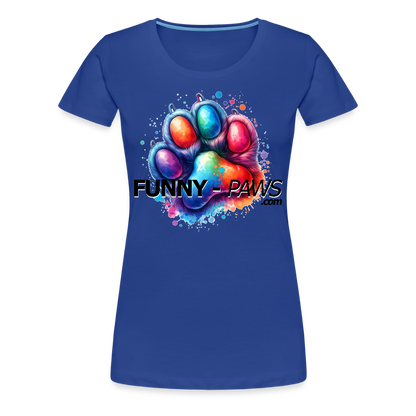 FUNNY PAWS - Women’s Premium T-Shirt - Königsblau