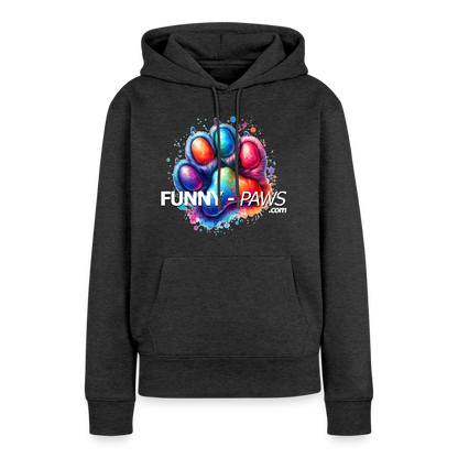 FUNNY PAWS - Women’s Premium Hoodie - Anthrazit meliert