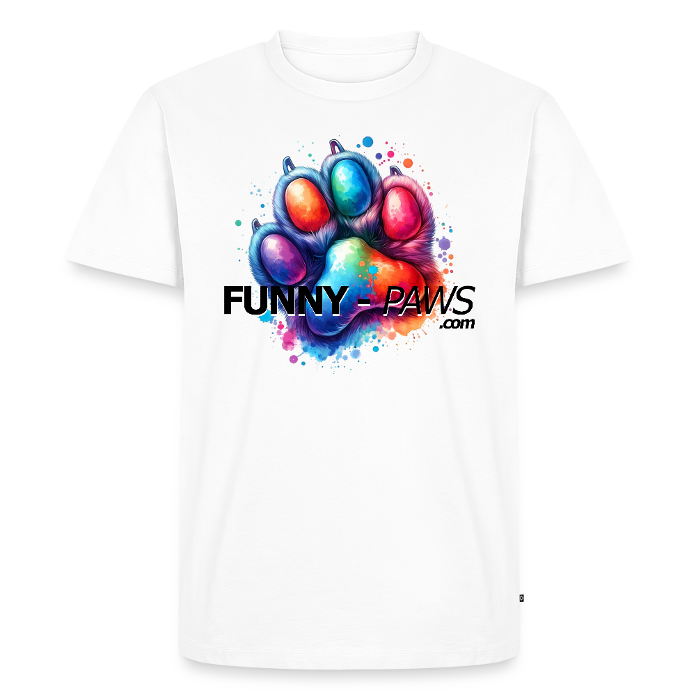 FUNNY PAWS - Men’s Premium T-Shirt - Weiß