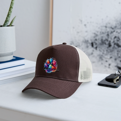 FUNNY PAWS - Trucker Cap - Braun/Beige