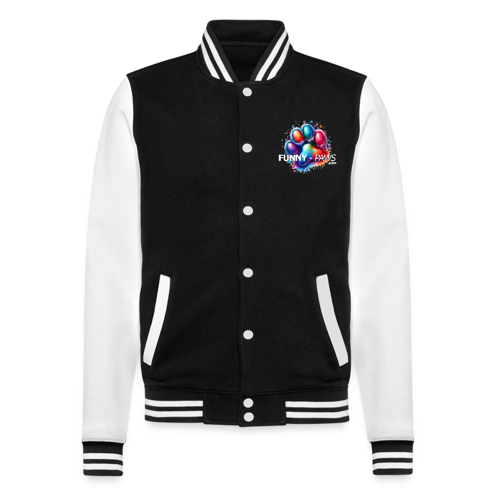 FUNNY PAWS - College-Sweatjacke - Schwarz/Weiß
