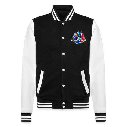 FUNNY PAWS - College-Sweatjacke - Schwarz/Weiß