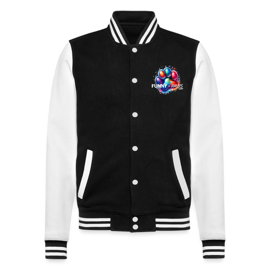 FUNNY PAWS - College-Sweatjacke - Schwarz/Weiß