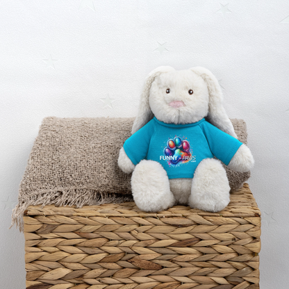 FUNNY PAWS - MiniFeet® RecycelHase® Creme - Atollblau