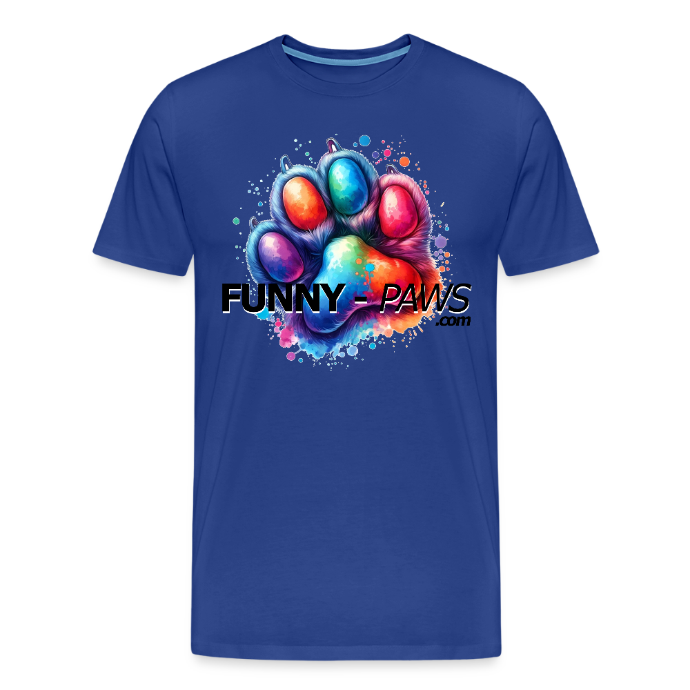 FUNNY PAWS - Men’s Premium T-Shirt - Königsblau