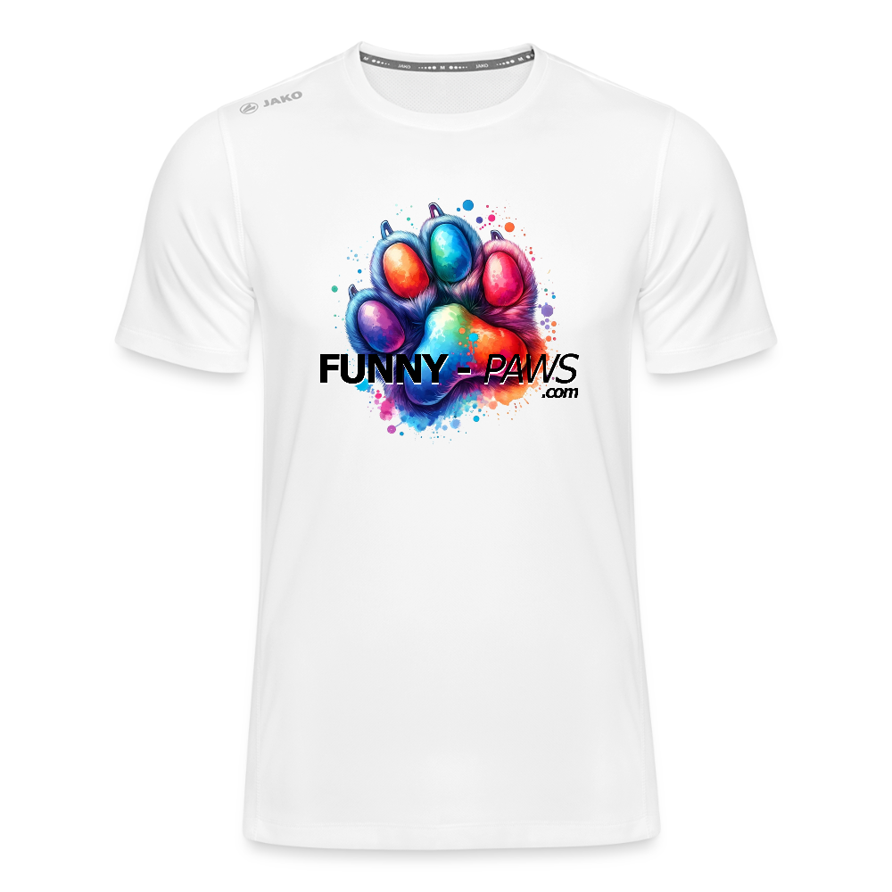 FUNNY PAWS - JAKO Männer T-Shirt Run 2.0 - Weiß