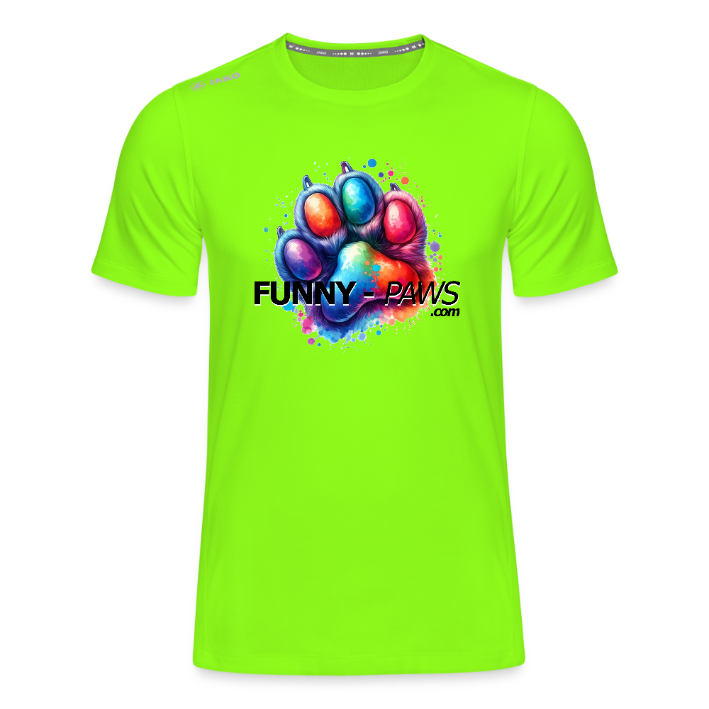 FUNNY PAWS - JAKO Männer T-Shirt Run 2.0 - Neongrün